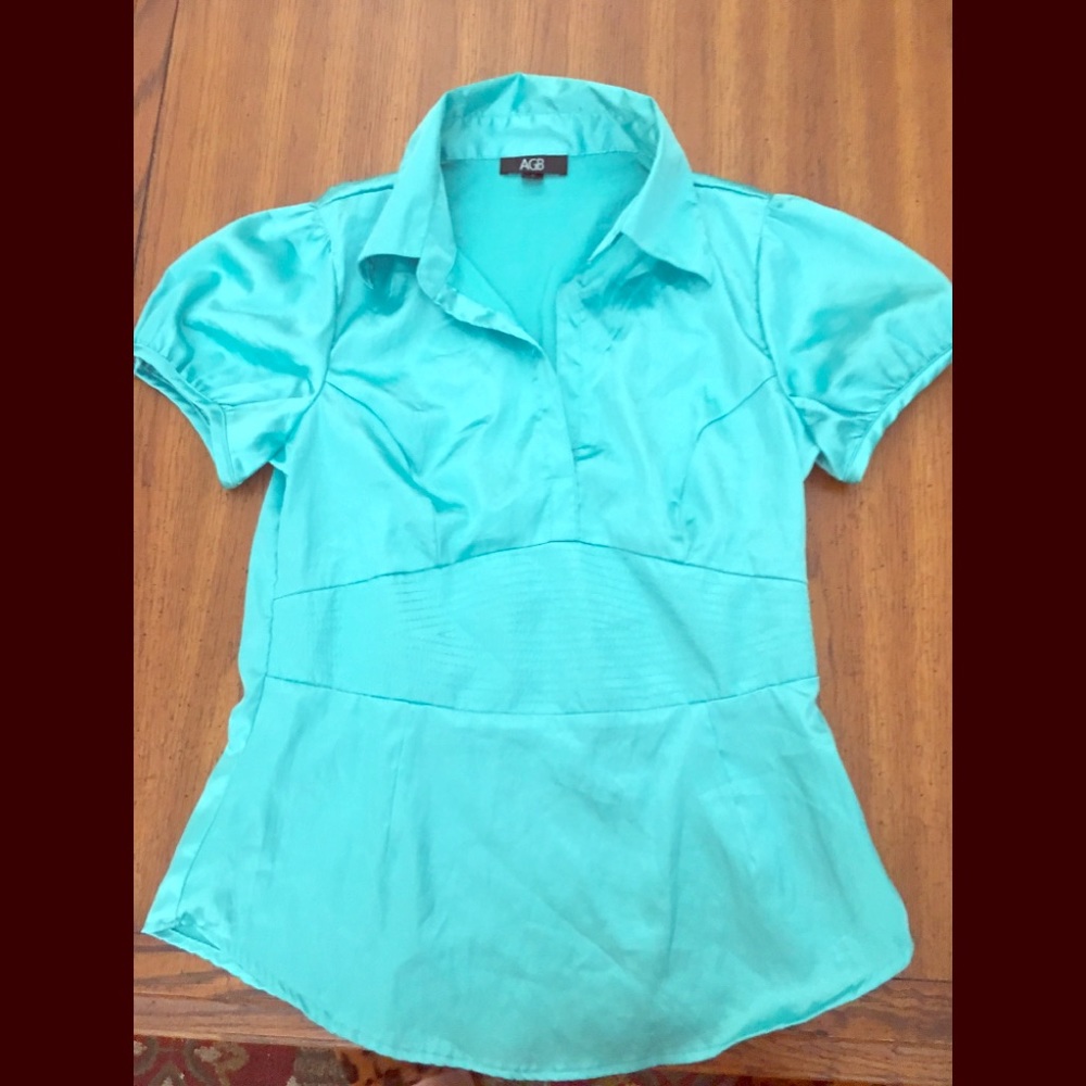 Women’s Satin Mint Green Blouse